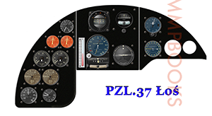 Tablica przyrządów PZL.37 Łoś